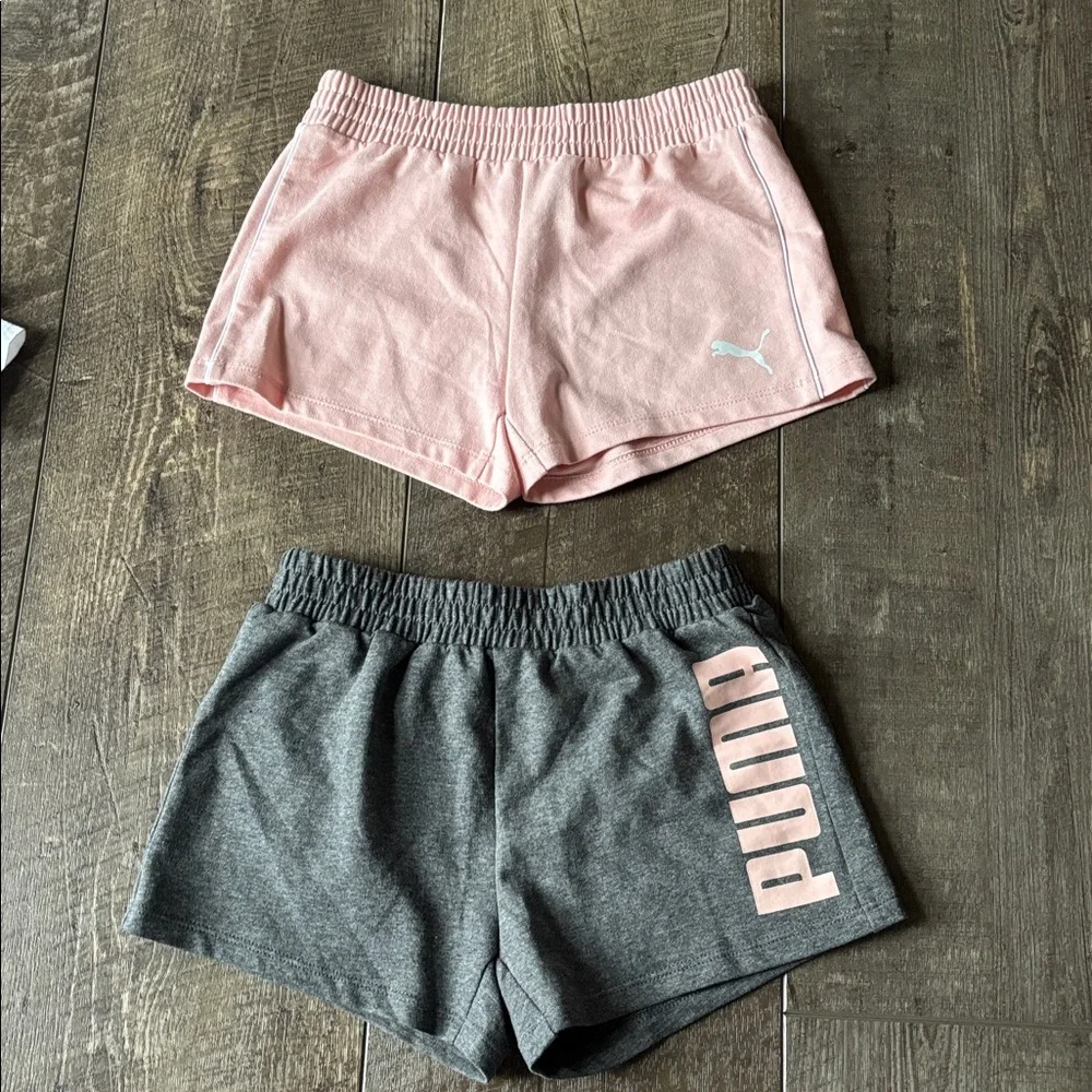 4pc Puma tops and shorts Mint, White, Gray, and Pink size 7/8 Mix & Match - Picture 9 of 15